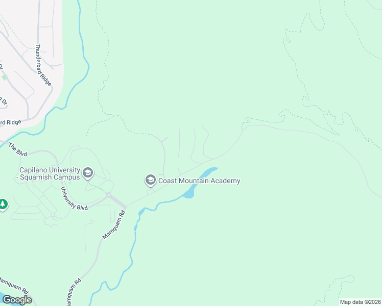 map of restaurants, bars, coffee shops, grocery stores, and more near 3407 Mamquam Road in Squamish