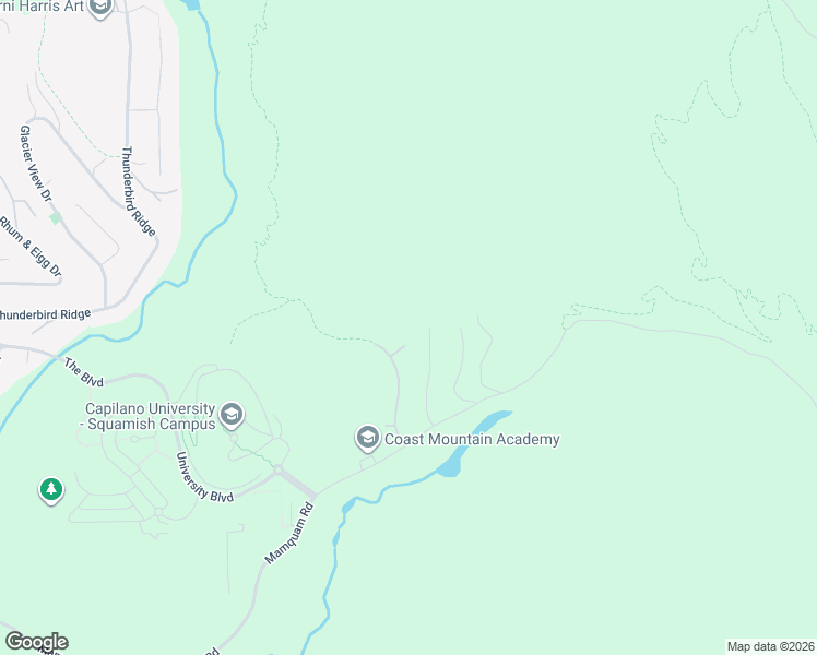 map of restaurants, bars, coffee shops, grocery stores, and more near 3345 Descartes Place in Squamish