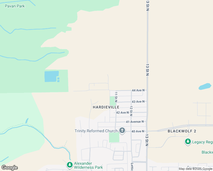 map of restaurants, bars, coffee shops, grocery stores, and more near 4010 10 Street North in Lethbridge