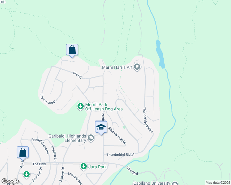 map of restaurants, bars, coffee shops, grocery stores, and more near 1029 Glacier View Drive in Squamish