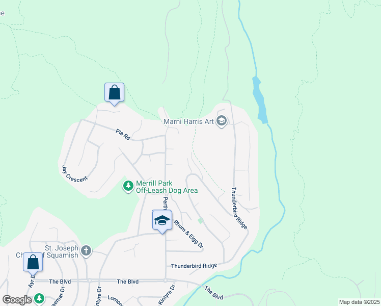 map of restaurants, bars, coffee shops, grocery stores, and more near 1026 Glacier View Drive in Squamish