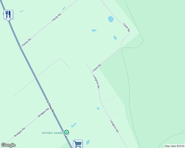 map of restaurants, bars, coffee shops, grocery stores, and more near 5481 Langlois Road in Courtenay