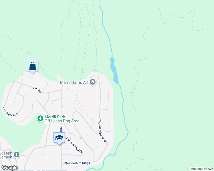 map of restaurants, bars, coffee shops, grocery stores, and more near 40774 Thunderbird Ridge in Squamish