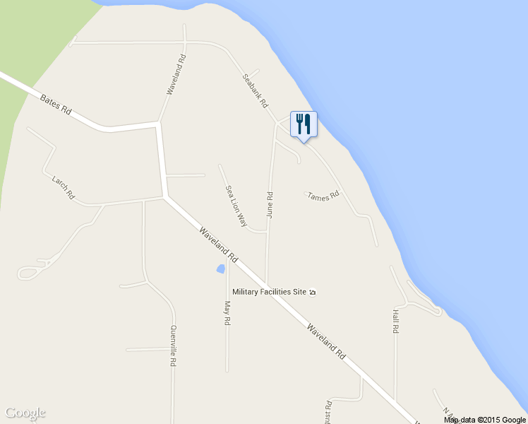 map of restaurants, bars, coffee shops, grocery stores, and more near 2221 June Road in Courtenay