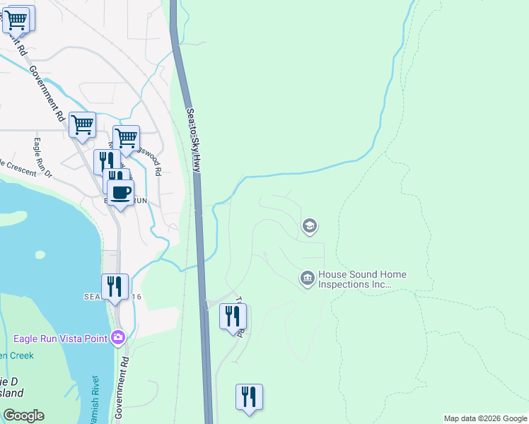 map of restaurants, bars, coffee shops, grocery stores, and more near 41365 Skyridge Place in Squamish