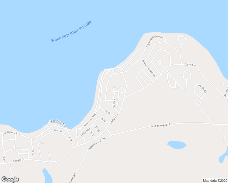 map of restaurants, bars, coffee shops, grocery stores, and more near Papomos Road in Kenosee Lake