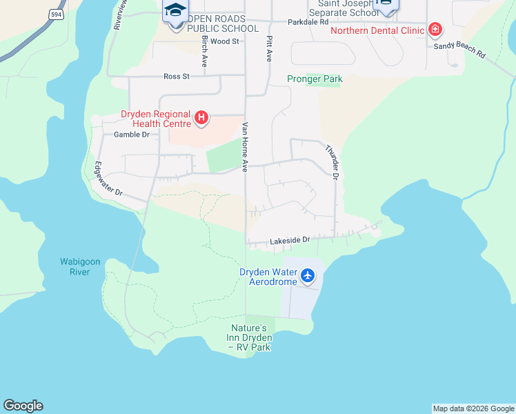 map of restaurants, bars, coffee shops, grocery stores, and more near 9 Ingall Drive in Dryden
