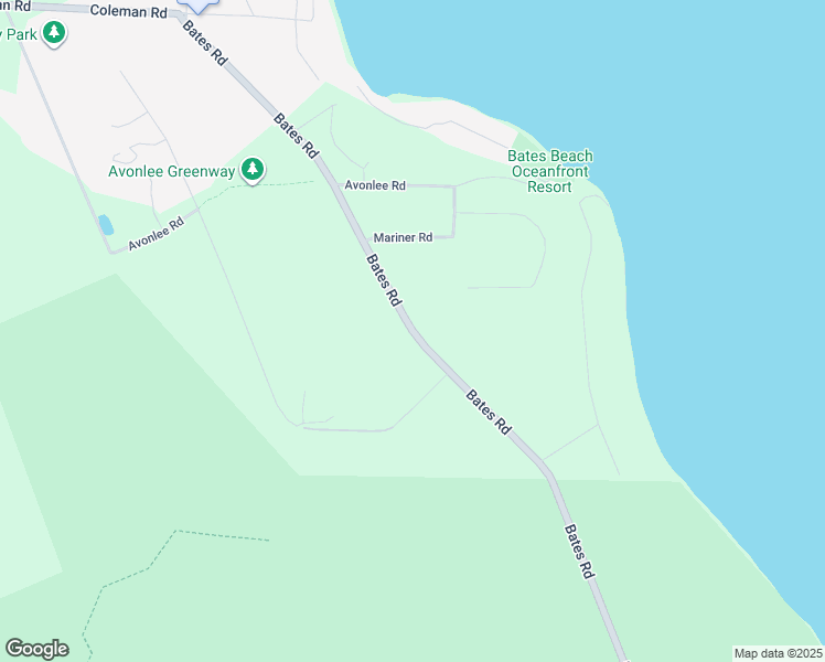 map of restaurants, bars, coffee shops, grocery stores, and more near Bates Road in Courtenay