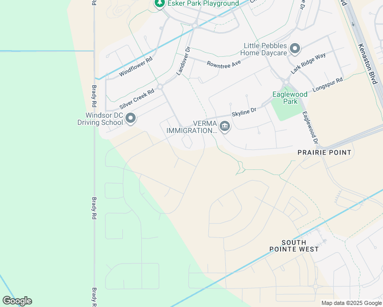 map of restaurants, bars, coffee shops, grocery stores, and more near 200 Skyline Drive in Winnipeg