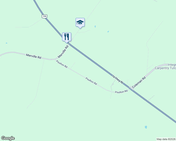 map of restaurants, bars, coffee shops, grocery stores, and more near 6553 Island Highway North in Comox Valley C (Puntledge-B*