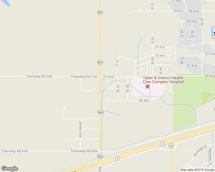 map of restaurants, bars, coffee shops, grocery stores, and more near 4902 40 Street in Taber