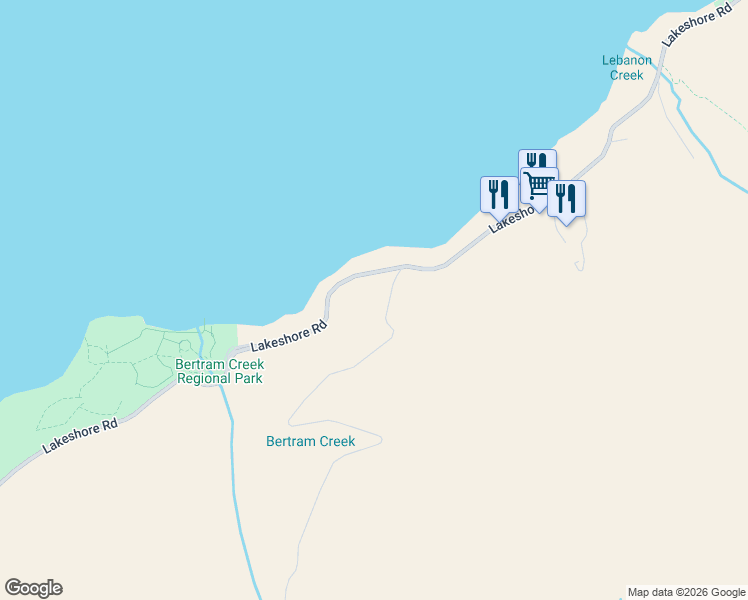 map of restaurants, bars, coffee shops, grocery stores, and more near 5555 Lakeshore Road in Kelowna