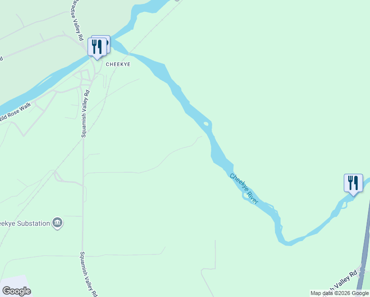 map of restaurants, bars, coffee shops, grocery stores, and more near 59952 Squamish Valley Rd in Squamish-Lillooet Regional District