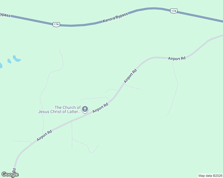 map of restaurants, bars, coffee shops, grocery stores, and more near Gaye Street in Kenora