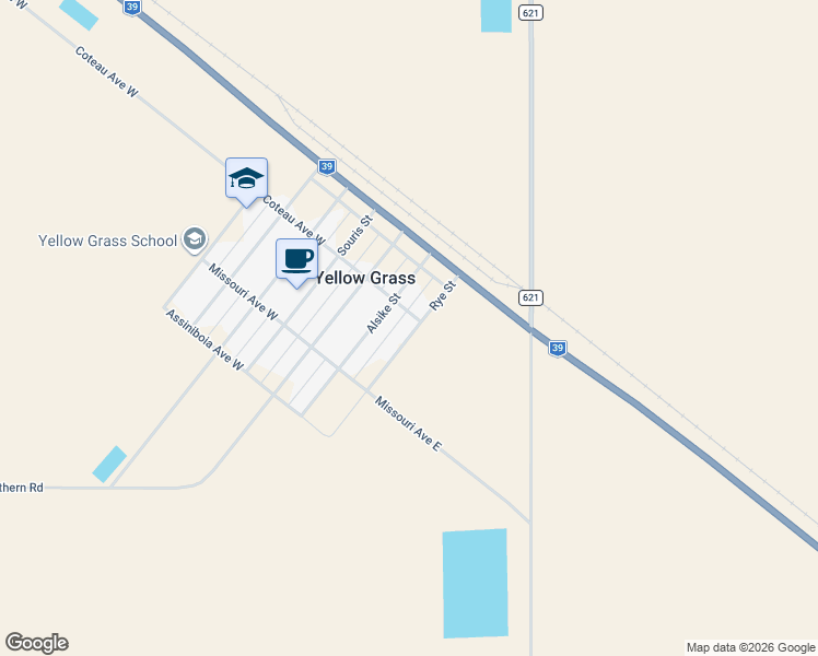 map of restaurants, bars, coffee shops, grocery stores, and more near 203 Rye Street in Yellow Grass