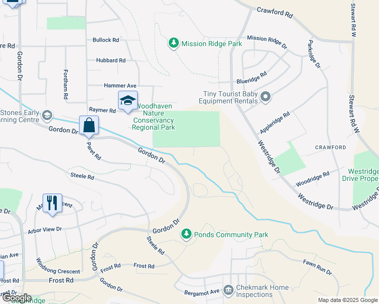 map of restaurants, bars, coffee shops, grocery stores, and more near 959 Raymer Road in Kelowna