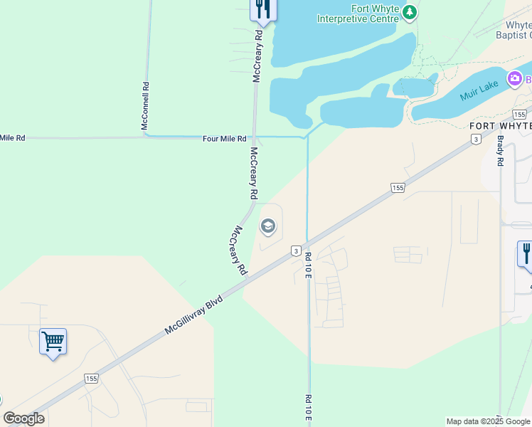 map of restaurants, bars, coffee shops, grocery stores, and more near 400 Fort Whyte Way in Winnipeg