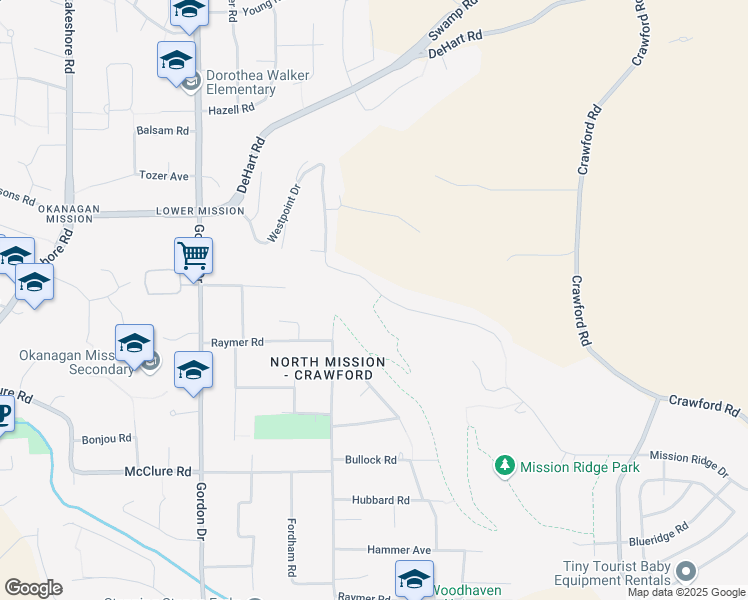 map of restaurants, bars, coffee shops, grocery stores, and more near 995 Westpoint Drive in Kelowna