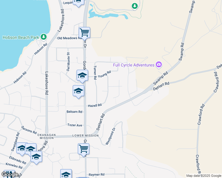 map of restaurants, bars, coffee shops, grocery stores, and more near 771 TORRS Road in Kelowna