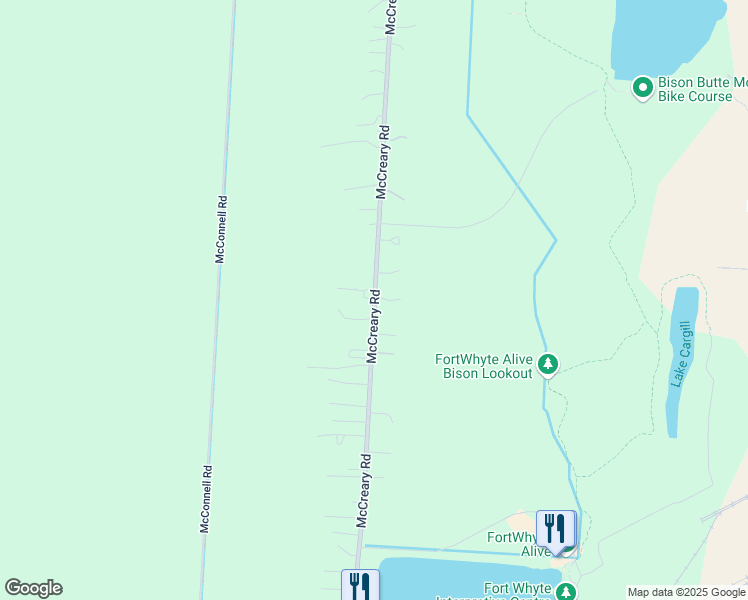 map of restaurants, bars, coffee shops, grocery stores, and more near 1700 McCreary Road in Winnipeg