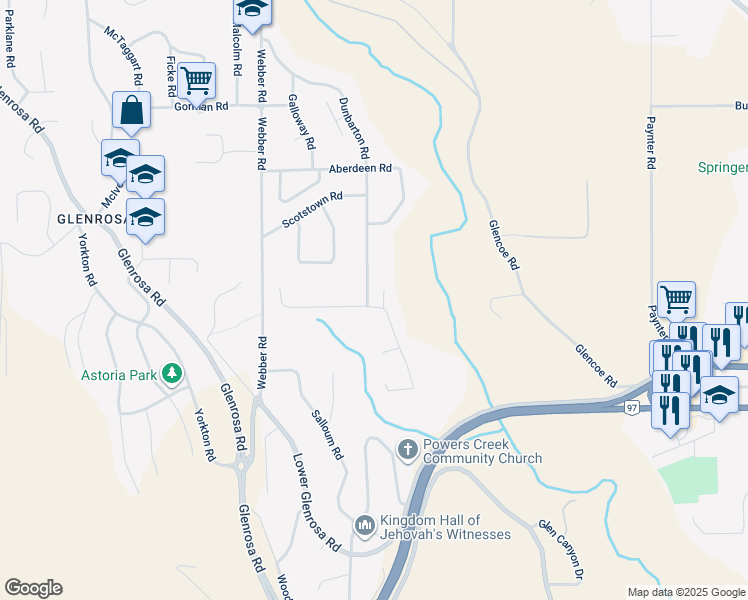 map of restaurants, bars, coffee shops, grocery stores, and more near 3659 Dunbarton Road in West Kelowna