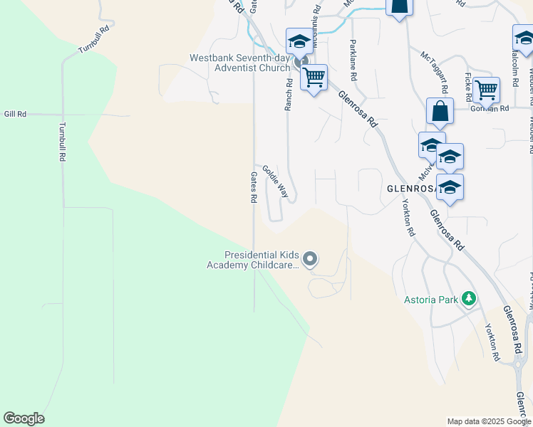 map of restaurants, bars, coffee shops, grocery stores, and more near 3575 Gates Road in West Kelowna