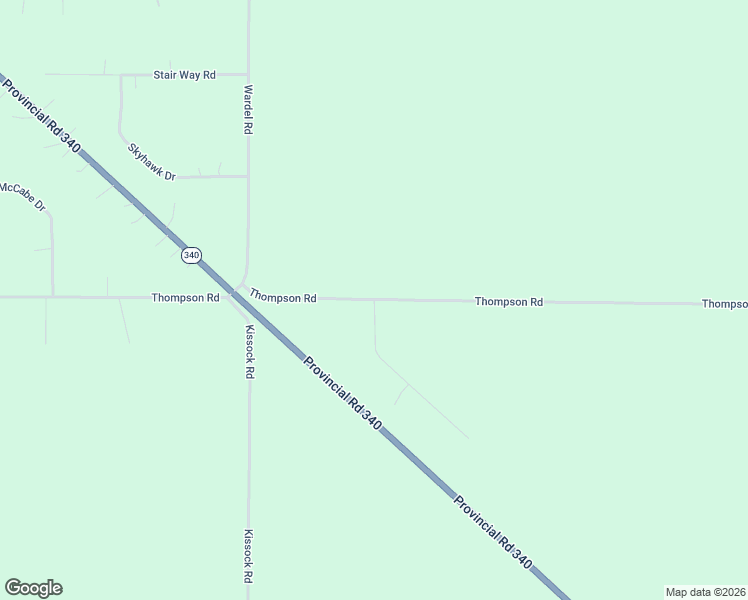map of restaurants, bars, coffee shops, grocery stores, and more near Thompson Road in Shilo