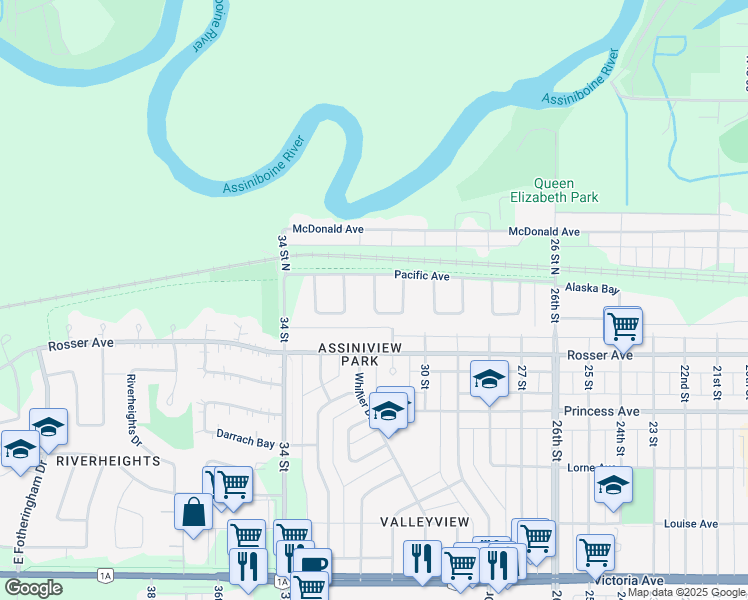 map of restaurants, bars, coffee shops, grocery stores, and more near 11 Westcott Bay in Brandon