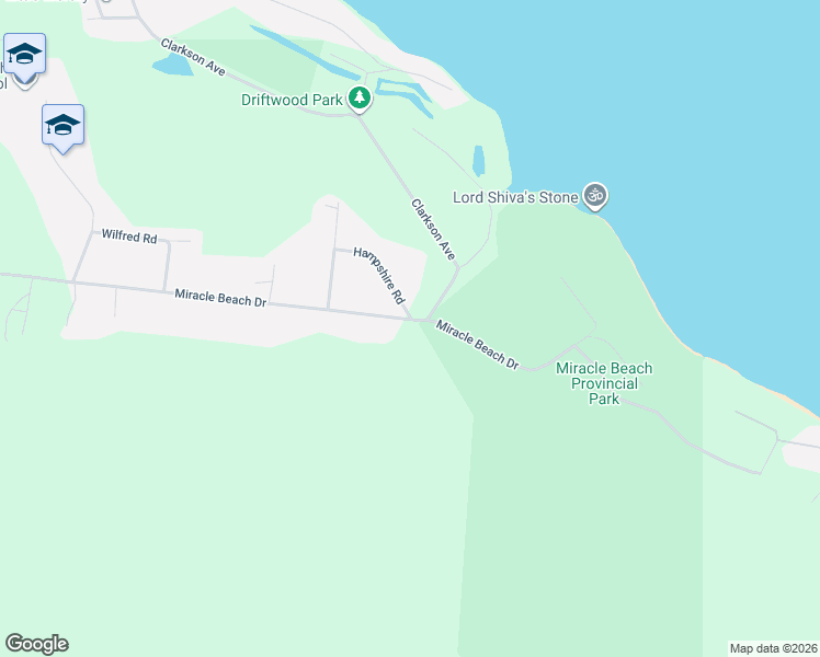 map of restaurants, bars, coffee shops, grocery stores, and more near 1847 Miracle Beach Drive in Black Creek