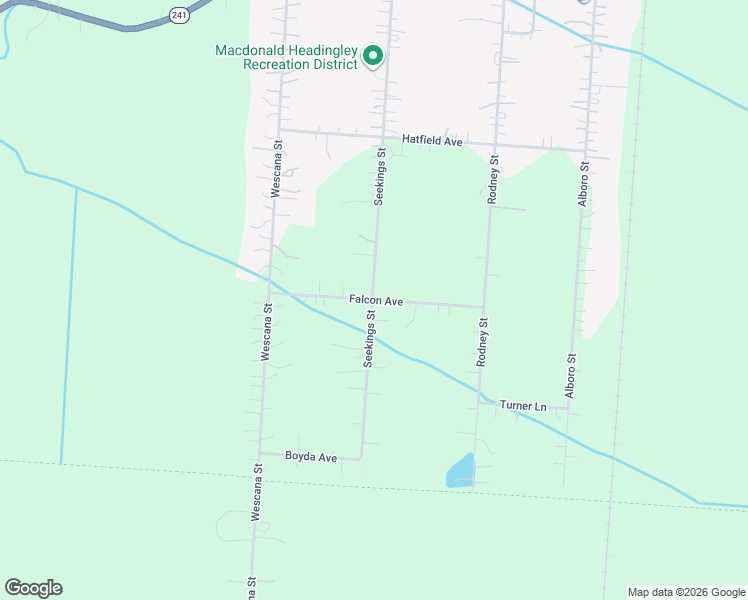 map of restaurants, bars, coffee shops, grocery stores, and more near 82 Falcon Avenue in Headingley