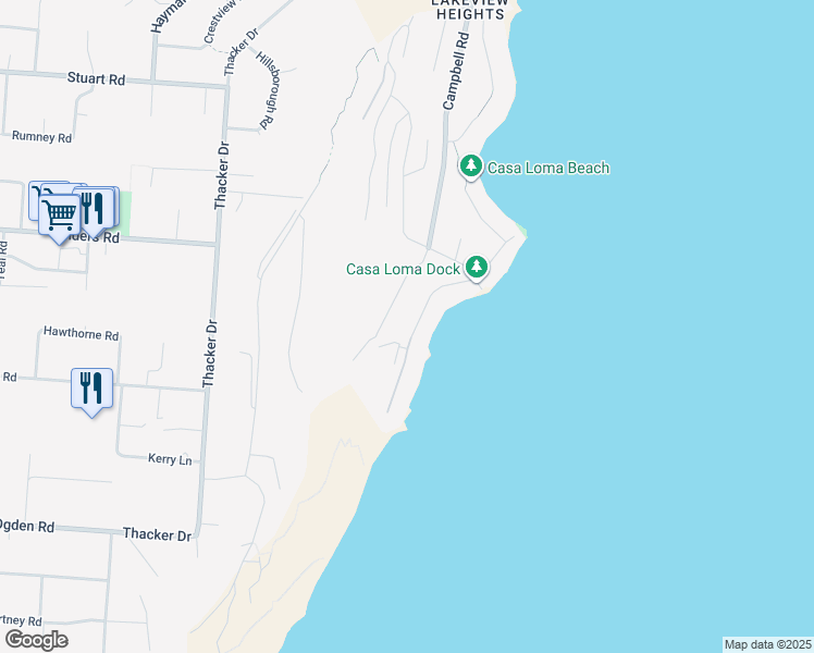 map of restaurants, bars, coffee shops, grocery stores, and more near 2780 Casa Loma Road in West Kelowna