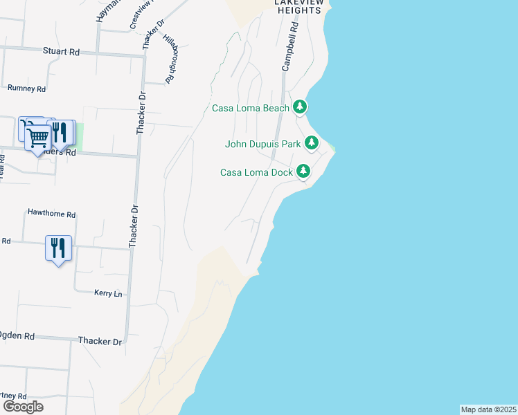 map of restaurants, bars, coffee shops, grocery stores, and more near 2780 Casa Loma Road in West Kelowna