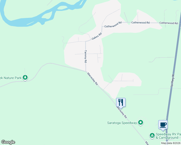 map of restaurants, bars, coffee shops, grocery stores, and more near 8859 Erickson Place in Black Creek