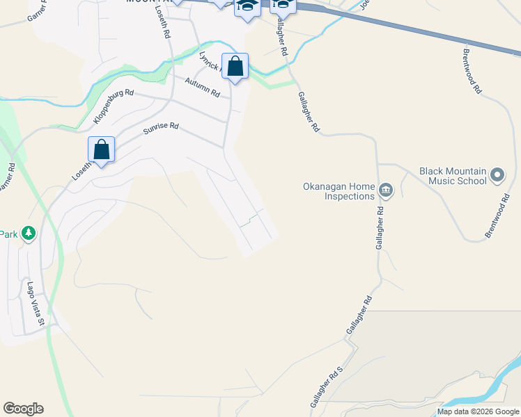 map of restaurants, bars, coffee shops, grocery stores, and more near 1900 Lynx Road in Kelowna