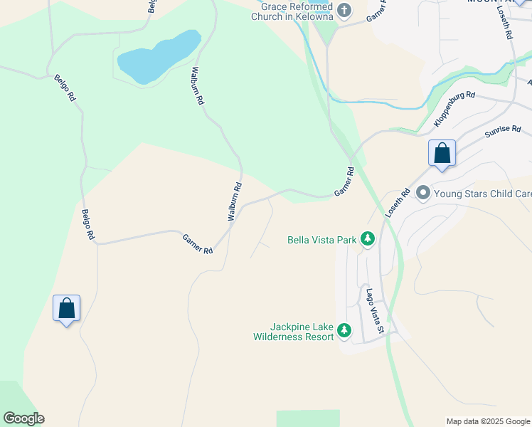 map of restaurants, bars, coffee shops, grocery stores, and more near 2190 Charleswood Drive in Kelowna