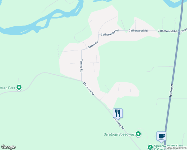 map of restaurants, bars, coffee shops, grocery stores, and more near 8859 Erickson Place in Black Creek