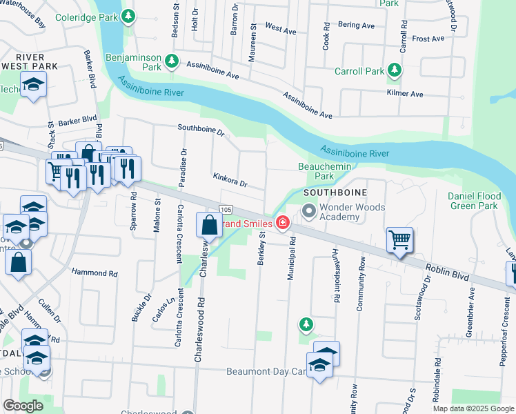 6105 Roblin Boulevard, Winnipeg MB Walk Score