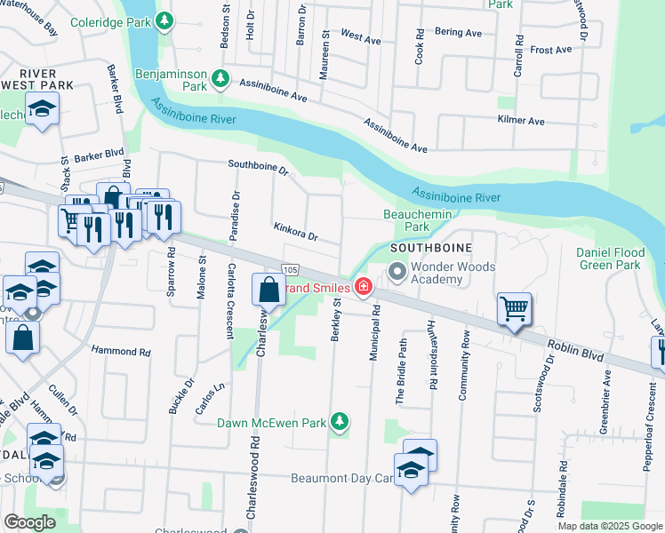 6105 Roblin Boulevard, Winnipeg MB Walk Score