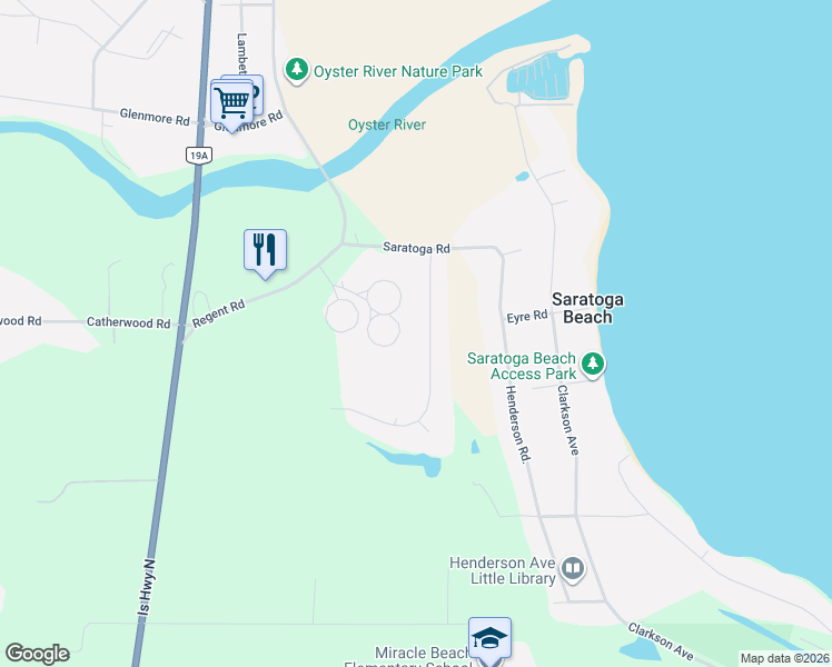 map of restaurants, bars, coffee shops, grocery stores, and more near 8955 Mclarey Avenue in Black Creek