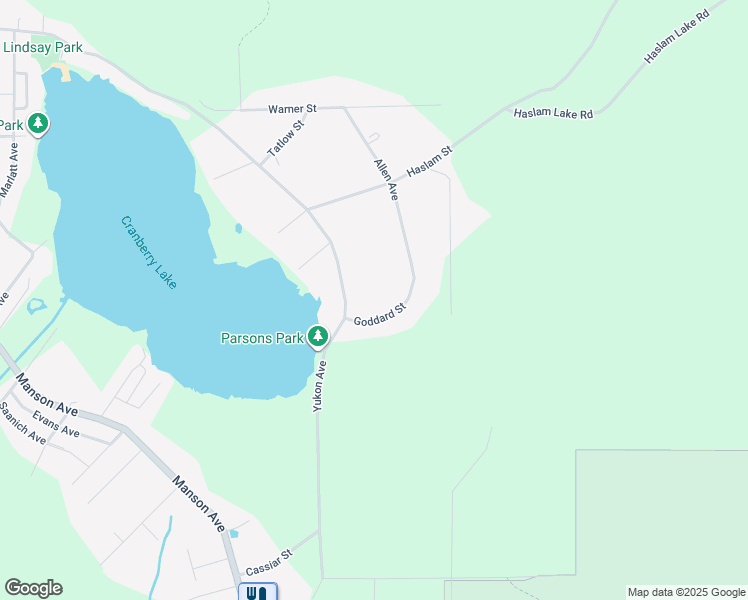 map of restaurants, bars, coffee shops, grocery stores, and more near 7321 Goddard Street in Powell River