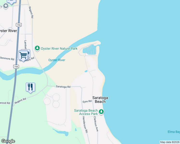 map of restaurants, bars, coffee shops, grocery stores, and more near 9046 Clarkson Avenue in Black Creek