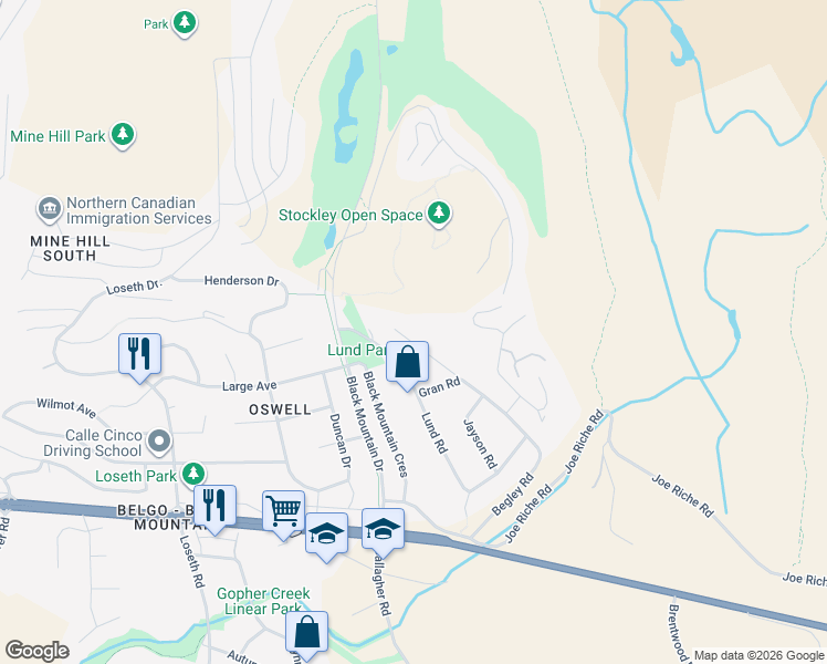 map of restaurants, bars, coffee shops, grocery stores, and more near 1269 Begley Road in Kelowna