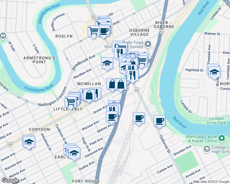520 Corydon Ave, Winnipeg MB Walk Score