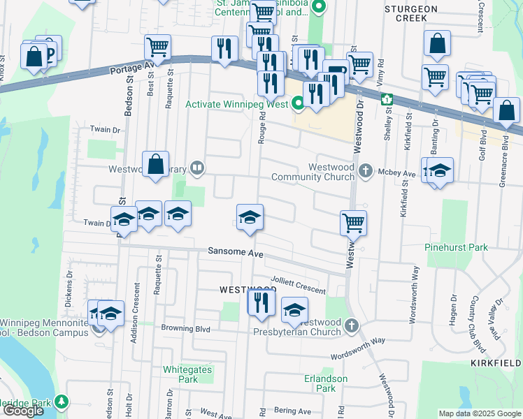 58 Galinee Bay, Winnipeg MB Walk Score