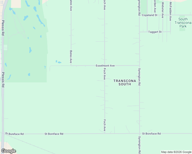 map of restaurants, bars, coffee shops, grocery stores, and more near 260 Foch Avenue in Winnipeg