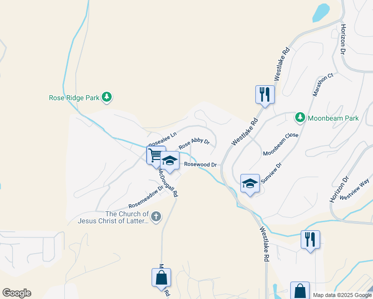 map of restaurants, bars, coffee shops, grocery stores, and more near 2073 Rosefield Drive in West Kelowna