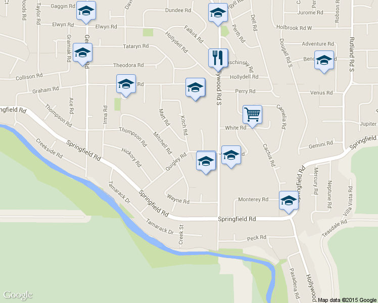 map of restaurants, bars, coffee shops, grocery stores, and more near 723 Quigley Rd in Kelowna
