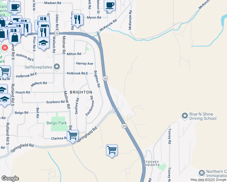map of restaurants, bars, coffee shops, grocery stores, and more near 528 Jaginder Lane in Kelowna