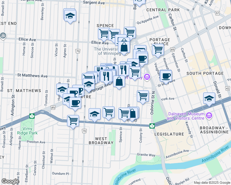 287 Young Street, Winnipeg MB Walk Score