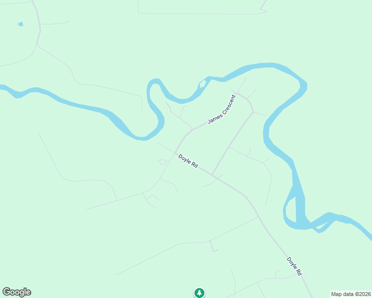 map of restaurants, bars, coffee shops, grocery stores, and more near 9541 Doyle Road in Black Creek